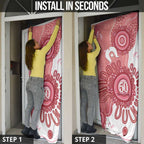 NAIDOC Week 2026 Door Cover 50 Years Deadly Dhari Pink Aboriginal Art