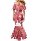 NAIDOC Week 2026 Family Matching Mermaid Dress and Hawaiian Shirt 50 Years Deadly Dhari Pink Aboriginal Art