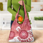 NAIDOC Week 2026 Grocery Bag 50 Years Deadly Dhari Pink Aboriginal Art