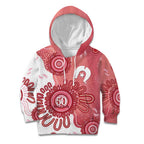 NAIDOC Week 2026 Kid Hoodie 50 Years Deadly Dhari Pink Aboriginal Art