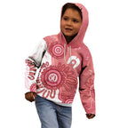 NAIDOC Week 2026 Kid Hoodie 50 Years Deadly Dhari Pink Aboriginal Art