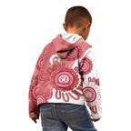 NAIDOC Week 2026 Kid Hoodie 50 Years Deadly Dhari Pink Aboriginal Art