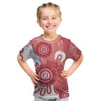 NAIDOC Week 2026 Kid T Shirt 50 Years Deadly Dhari Pink Aboriginal Art