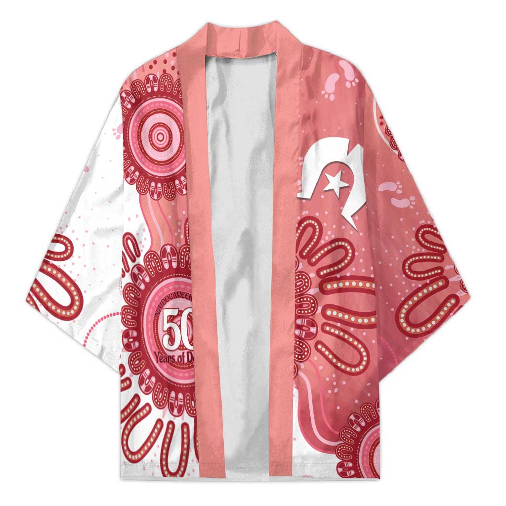 NAIDOC Week 2026 Kimono 50 Years Deadly Dhari Pink Aboriginal Art