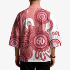 NAIDOC Week 2026 Kimono 50 Years Deadly Dhari Pink Aboriginal Art