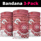 NAIDOC Week 2026 Neck Gaiter 50 Years Deadly Dhari Pink Aboriginal Art