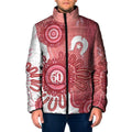 NAIDOC Week 2026 Padded Jacket 50 Years Deadly Dhari Pink Aboriginal Art