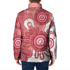 NAIDOC Week 2026 Padded Jacket 50 Years Deadly Dhari Pink Aboriginal Art