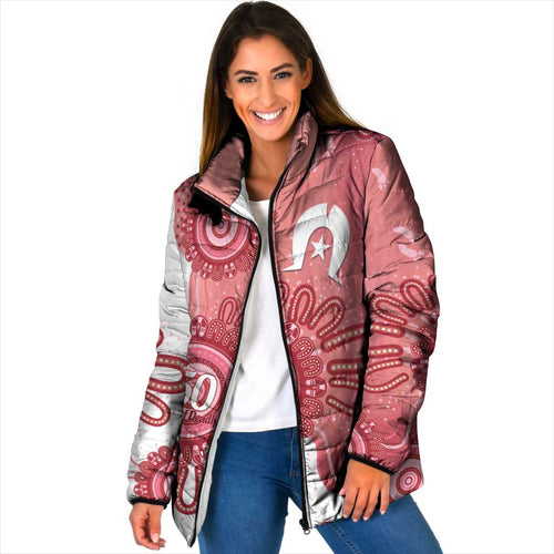 NAIDOC Week 2026 Padded Jacket 50 Years Deadly Dhari Pink Aboriginal Art