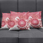 NAIDOC Week 2026 Pillow Cover 50 Years Deadly Dhari Pink Aboriginal Art