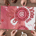NAIDOC Week 2026 Puzzle 50 Years Deadly Dhari Pink Aboriginal Art