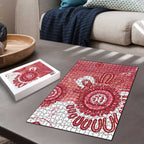 NAIDOC Week 2026 Puzzle 50 Years Deadly Dhari Pink Aboriginal Art