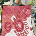 NAIDOC Week 2026 Quilt 50 Years Deadly Dhari Pink Aboriginal Art