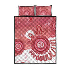 NAIDOC Week 2026 Quilt Bed Set 50 Years Deadly Dhari Pink Aboriginal Art