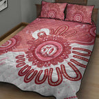 NAIDOC Week 2026 Quilt Bed Set 50 Years Deadly Dhari Pink Aboriginal Art