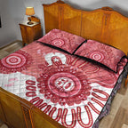 NAIDOC Week 2026 Quilt Bed Set 50 Years Deadly Dhari Pink Aboriginal Art