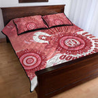 NAIDOC Week 2026 Quilt Bed Set 50 Years Deadly Dhari Pink Aboriginal Art