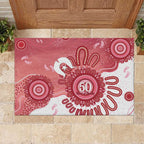 NAIDOC Week 2026 Rubber Doormat 50 Years Deadly Dhari Pink Aboriginal Art