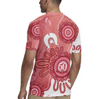 NAIDOC Week 2026 Rugby Jersey 50 Years Deadly Dhari Pink Aboriginal Art