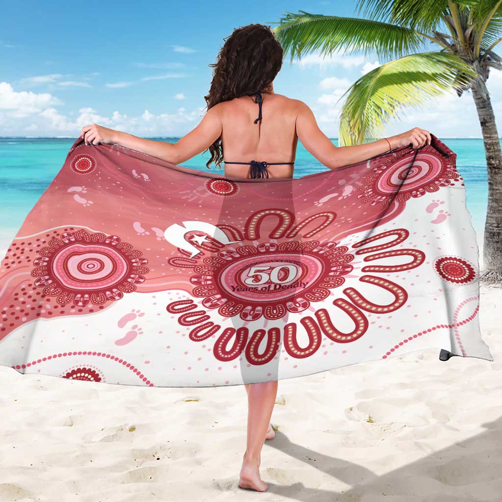 NAIDOC Week 2026 Sarong 50 Years Deadly Dhari Pink Aboriginal Art