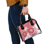 NAIDOC Week 2026 Shoulder Handbag 50 Years Deadly Dhari Pink Aboriginal Art