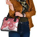 NAIDOC Week 2026 Shoulder Handbag 50 Years Deadly Dhari Pink Aboriginal Art
