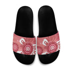 NAIDOC Week 2026 Slide Sandals 50 Years Deadly Dhari Pink Aboriginal Art