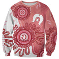 NAIDOC Week 2026 Sweatshirt 50 Years Deadly Dhari Pink Aboriginal Art