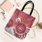 NAIDOC Week 2026 Tote Bag 50 Years Deadly Dhari Pink Aboriginal Art