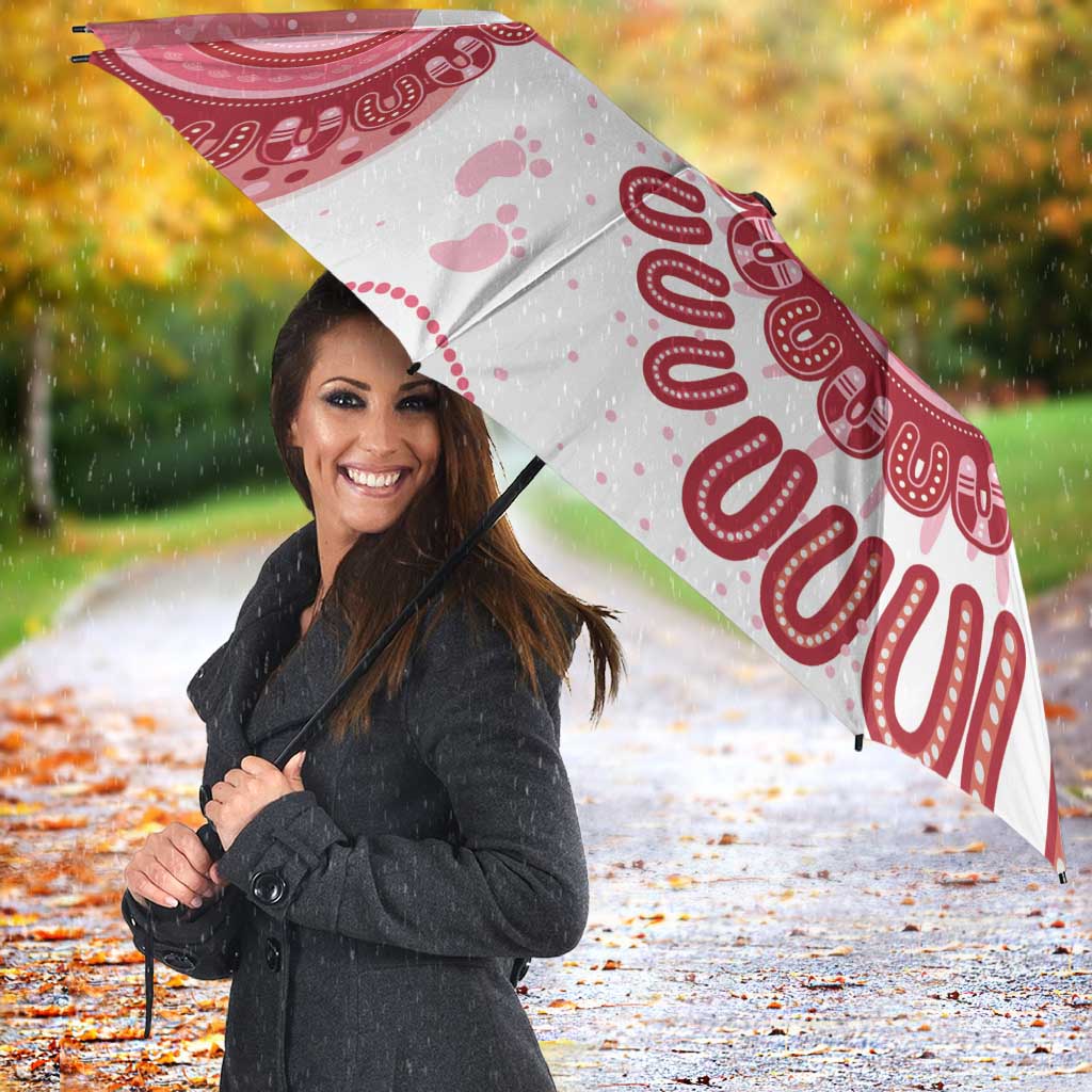 NAIDOC Week 2026 Umbrella 50 Years Deadly Dhari Pink Aboriginal Art
