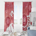 NAIDOC Week 2026 Window Curtain 50 Years Deadly Dhari Pink Aboriginal Art