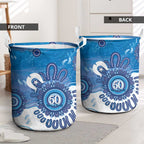 NAIDOC Week 2026 Laundry Basket 50 Years Deadly Dhari Blue Aboriginal Art