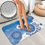 NAIDOC Week 2026 Bathroom Set 50 Years Deadly Dhari Blue Aboriginal Art