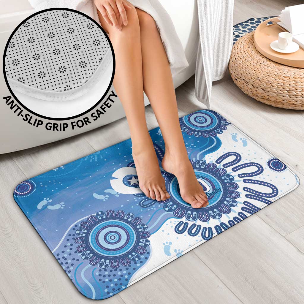 NAIDOC Week 2026 Bathroom Set 50 Years Deadly Dhari Blue Aboriginal Art