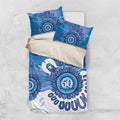 NAIDOC Week 2026 Bedding Set 50 Years Deadly Dhari Blue Aboriginal Art