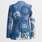 NAIDOC Week 2026 Blazer 50 Years Deadly Dhari Blue Aboriginal Art