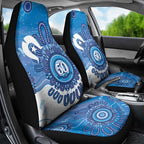 NAIDOC Week 2026 Car Seat Cover 50 Years Deadly Dhari Blue Aboriginal Art