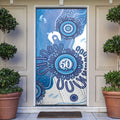 NAIDOC Week 2026 Door Cover 50 Years Deadly Dhari Blue Aboriginal Art