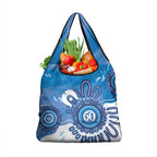 NAIDOC Week 2026 Grocery Bag 50 Years Deadly Dhari Blue Aboriginal Art