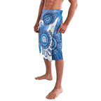 NAIDOC Week 2026 Lavalava 50 Years Deadly Dhari Blue Aboriginal Art