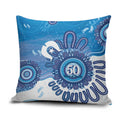 NAIDOC Week 2026 Pillow Cover 50 Years Deadly Dhari Blue Aboriginal Art