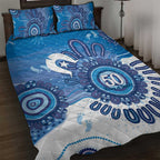 NAIDOC Week 2026 Quilt Bed Set 50 Years Deadly Dhari Blue Aboriginal Art