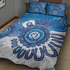 NAIDOC Week 2026 Quilt Bed Set 50 Years Deadly Dhari Blue Aboriginal Art