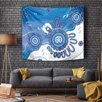NAIDOC Week 2026 Tapestry 50 Years Deadly Dhari Blue Aboriginal Art