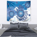 NAIDOC Week 2026 Tapestry 50 Years Deadly Dhari Blue Aboriginal Art