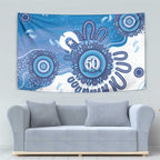 NAIDOC Week 2026 Tapestry 50 Years Deadly Dhari Blue Aboriginal Art