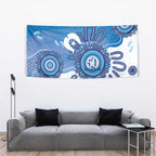 NAIDOC Week 2026 Tapestry 50 Years Deadly Dhari Blue Aboriginal Art