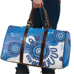 NAIDOC Week 2026 Travel Bag 50 Years Deadly Dhari Blue Aboriginal Art