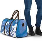 NAIDOC Week 2026 Travel Bag 50 Years Deadly Dhari Blue Aboriginal Art