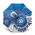 NAIDOC Week 2026 Umbrella 50 Years Deadly Dhari Blue Aboriginal Art